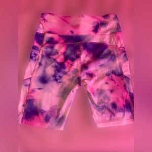Tie Dye Exercise Shorts L/XL